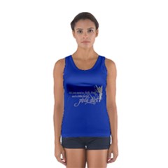 Faith, Trust, And A Little Pixie Dust In Blue Grey Tank Top 