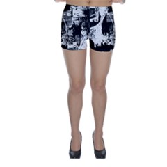 Grunge Skull Skinny Shorts by ArtistRoseanneJones