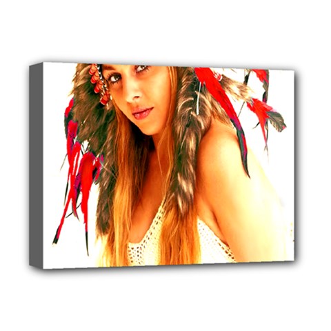 Indian 25 Deluxe Canvas 16  X 12   by indianwarrior