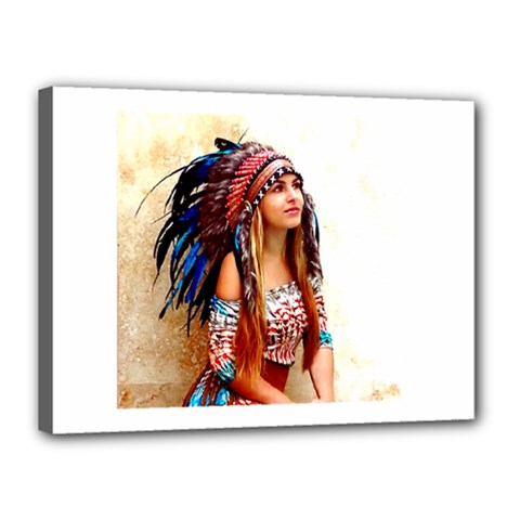 Indian 21 Canvas 16  X 12  by indianwarrior