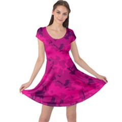 Pink Tarn Cap Sleeve Dresses by LetsDanceHaveFun