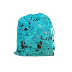 Aquamarine Collection Drawstring Pouches (large)  by bighop