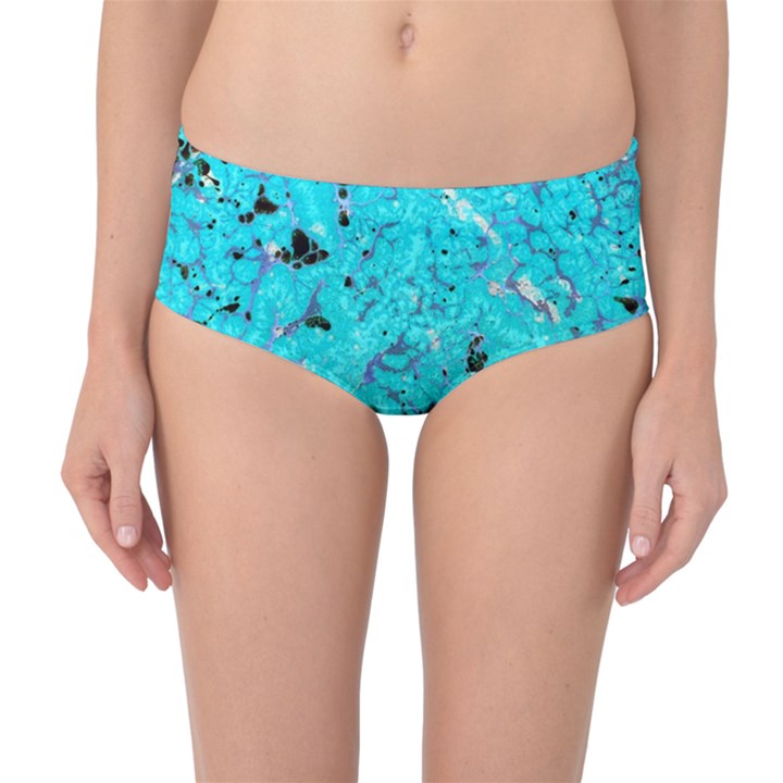 Aquamarine Collection Mid-Waist Bikini Bottoms