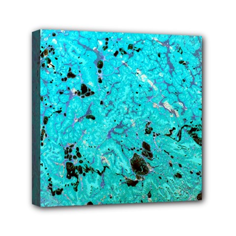 Aquamarine Collection Mini Canvas 6  X 6  by bighop