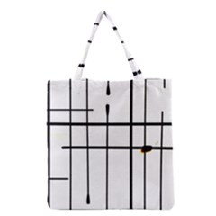 White Limits By Jandi Grocery Tote Bag by bighop