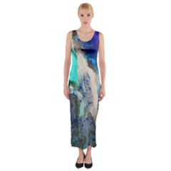 Violet Art Fitted Maxi Dress by 20JA