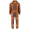 Brown leaves pattern Hooded Jumpsuit (Men) View2