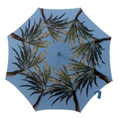 Tropical Palm Tree  Hook Handle Umbrellas (large) by BrightVibesDesign