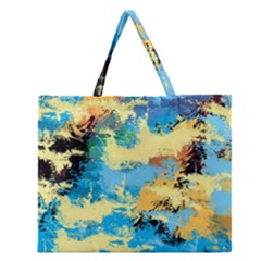 Abstract #4 Zipper Large Tote Bag by Uniqued