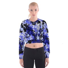 Abstract #7 Women s Cropped Sweatshirt