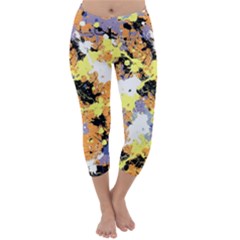 Abstract #10 Capri Winter Leggings 