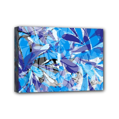 Abstract Floral Mini Canvas 7  X 5 