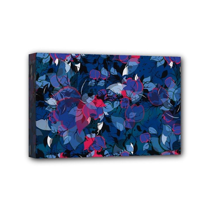 Abstract Floral #3 Mini Canvas 6  x 4 