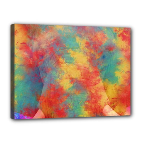 Abstract Elephant Canvas 16  X 12  by Uniqued