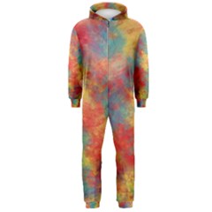 Abstract Elephant Hooded Jumpsuit (men) 