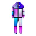 Gradient squares pattern  Hooded Jumpsuit (Kids) View2