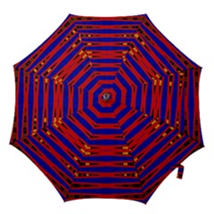 Bright Blue Red Yellow Mod Abstract Hook Handle Umbrellas (Large)