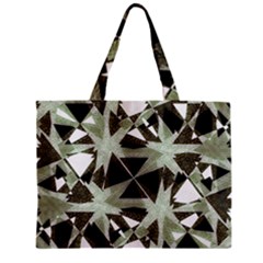 Modern Camo Print Zipper Mini Tote Bag by dflcprints