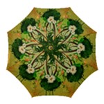 Tropical Design With Flowers And Palm Trees Golf Umbrellas