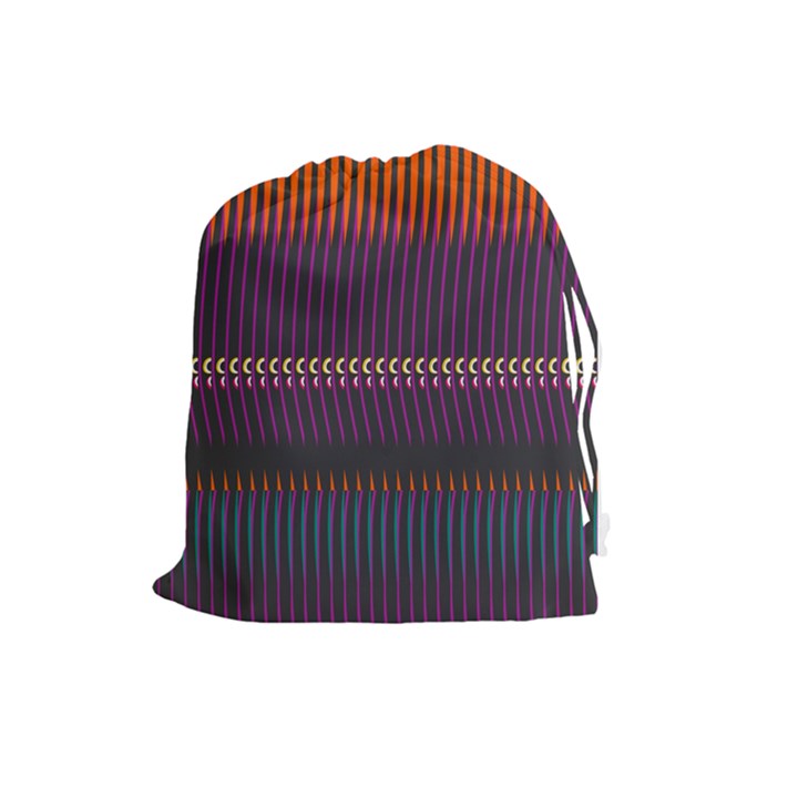 Curvy stripes       Drawstring Pouch