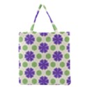 Purple flowers pattern        Grocery Tote Bag View2