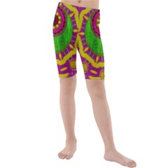 Let The Calm And The Sunshine In Kid s Mid Length Swim Shorts