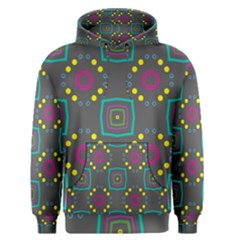 Squares And Circles Pattern Men s Pullover Hoodie