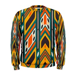 Distorted shapes in retro colors    Men s Sweatshirt