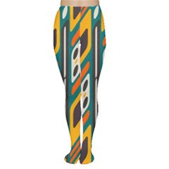 Distorted shapes in retro colors   Tights