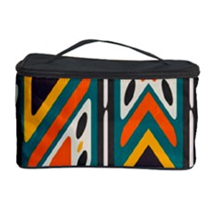 Distorted shapes in retro colors   Cosmetic Storage Case