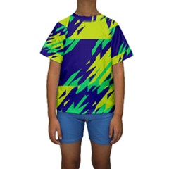 3 Colors Shapes     Kid s Short Sleeve Swimwear