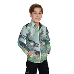 Awesome Seadraon In A Fantasy World With Bubbles Wind Breaker (kids) by FantasyWorld7