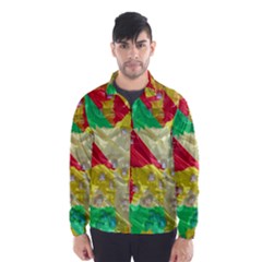 Colorful 3d Texture   Wind Breaker (men)