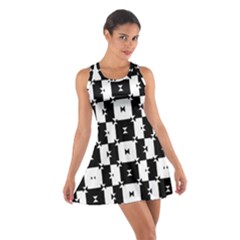 Black And White Check Racerback Dresses