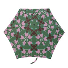 Pink Brown Flowers Pattern     Umbrella