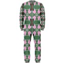 Pink brown flowers pattern     OnePiece Jumpsuit (Men) View1