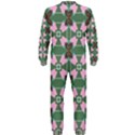 Pink brown flowers pattern     OnePiece Jumpsuit (Men) View2