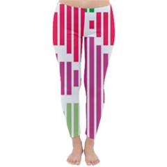 Vertical Stripes    Winter Leggings by LalyLauraFLM