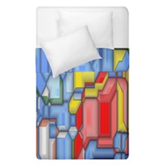 3d Shapes  Duvet Cover (single Size)