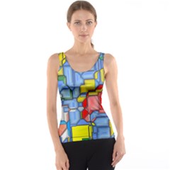 3d Shapes Tank Top