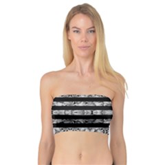 Alien Stripes Print Bandeau Top