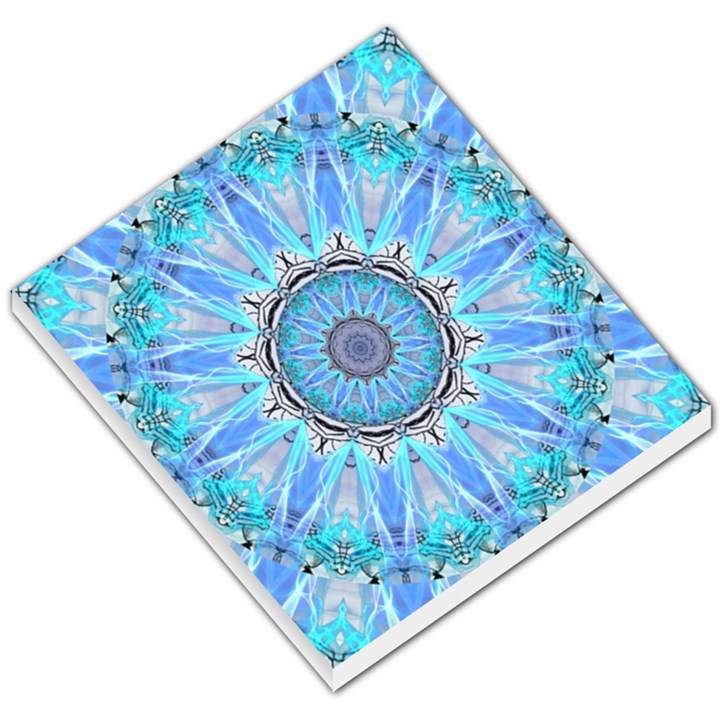 Sapphire Ice Flame, Light Bright Crystal Wheel Small Memo Pads