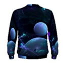 The Music Of My Goddess, Abstract Cyan Mystery Planet Men s Sweatshirt View2