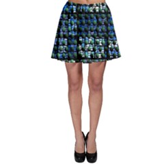 Looking Out At Night, Abstract Venture Adventure (venture Night Ii) Skater Skirt by DianeClancy