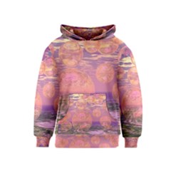 Glorious Skies, Abstract Pink And Yellow Dream Kids  Pullover Hoodie by DianeClancy