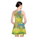 Golden Days, Abstract Yellow Azure Tranquility Reversible Skater Dress View2