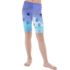 Moonlight Wonder, Abstract Journey To The Unknown Kid s Mid Length Swim Shorts