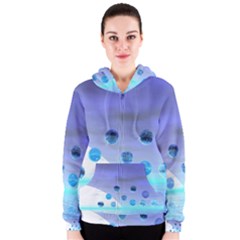 Moonlight Wonder, Abstract Journey To The Unknown Women s Zipper Hoodie by DianeClancy