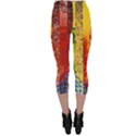 Conundrum I, Abstract Rainbow Woman Goddess  Capri Leggings  View2