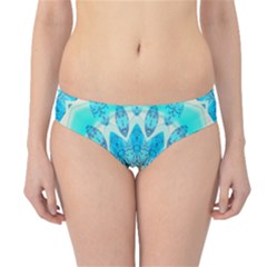 Blue Ice Goddess, Abstract Crystals Of Love Hipster Bikini Bottoms